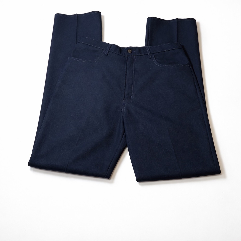 Levi’s 517 Boot Cut Pants Mens 38x30 Navy Western Poly Twill Ranch Workwear